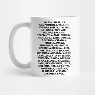 I am a woman: 50 positive affirmations Mug